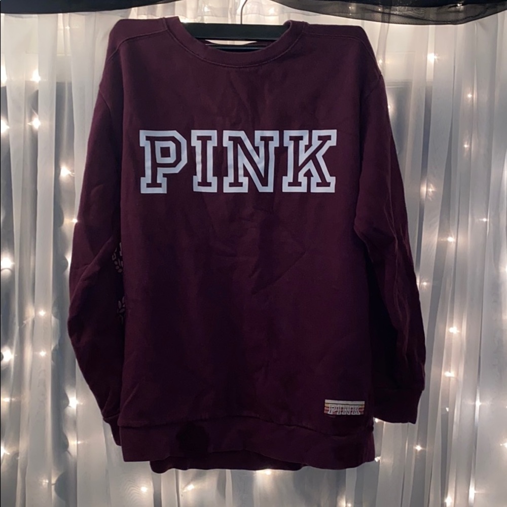 VS Pink Varsity Sweater 💋